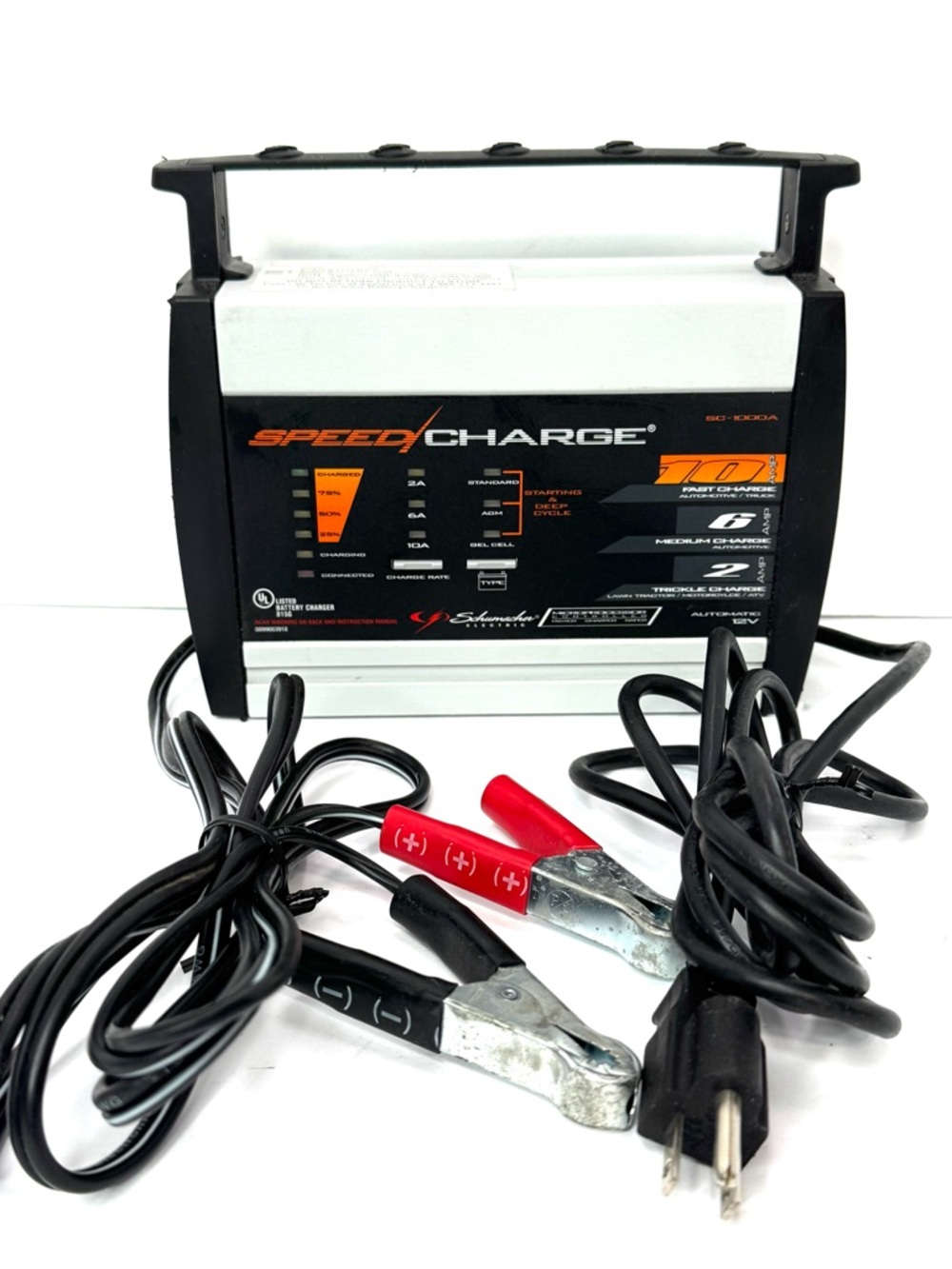 Schumacher SC-1000A Battery Charger 10/6/2 Amp Automatic 12Volt Tested